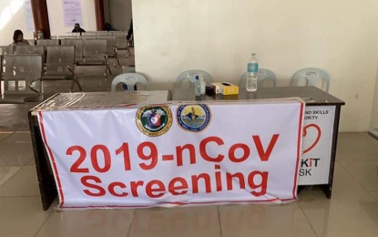<p><strong>NCOV SCREENING</strong>. The Department of Health (DOH) and the General Santos City Health Office has set up a screening station at the city international airport to properly monitor arriving passengers for possible novel coronavirus acute respiratory disease or 2019-nCoV infection. DOH-12 reported on Sunday (Feb. 9, 2020) that a patient is currently under investigation for the disease in a hospital in Soccsksargen. <em>(Photo grab from the General Santos City Tourism Council’s Facebook page)</em></p>