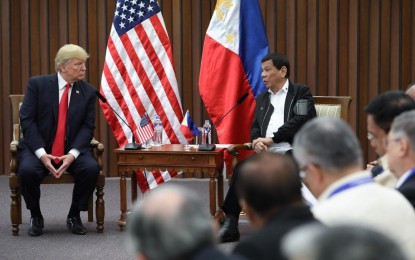 <p>President Rodrigo Duterte and US President Donald Trump <em>(Presidential photo)</em></p>