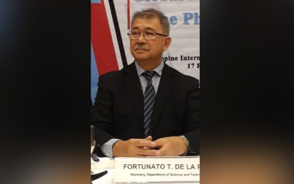 <p><strong>BOOSTING GII RANKING. </strong>DOST Secretary Fortunato dela Peña says he is thinking of different strategies to further boost the country's Global Innovation Index (GII) ranking, after attending a closed-door meeting with other agencies on Monday (Feb. 17, 2020) in Manila. The Philippines rose to number 54 in ranking, up 19 notches from its previous ranking of 73 in 2018. (<em>Photo courtesy of DOST</em>) </p>