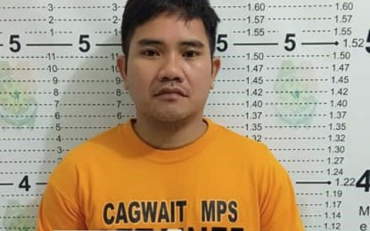 <p><strong>RANKING REBEL LEADER.</strong> Combined forces of the Philippine National Police and the Philippine Army arrested high-ranking New People’s Army leader Renan Ayad Cantos, 30,  in a checkpoint on Saturday (Feb. 15, 202) in Barangay La Purisima, Cagwait, Surigao del Sur. Officials say Cantos is facing a string of criminal cases that include murder, attempted murder, kidnapping, serious illegal detention, and robbery. <em>(Photo courtesy of PRO-13 Information Office)</em></p>