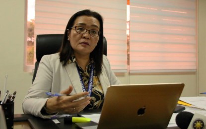 <p><strong>NO SYMPTOMS.</strong> Mildred Padilla, manager of Philippine Port Authority (PPA) of the Port Management Office of Agusan, says Tuesday the crew of the Chinese mining vessel M/V Jin Shui has been already cleared by authorities of the coronavirus disease 2019. Under existing guidelines, she says mining vessels such as M/V Jin Shui are immediately boarded by a multi-agency task force led by the Bureau of Quarantine upon their arrival in the local waters.<em> (PNA photo by Alexander Lopez)</em></p>