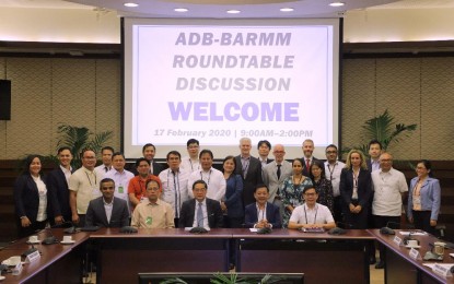 <p><strong>BANGSAMORO DEV’T PLAN.</strong> National government officials as well as those from Bangsamoro Autonomous Region in Muslim Mindanao and Asian Development Bank pose after the ADB-BARMM Roundtable Discussion in Pasig City on Monday (Feb. 17, 2020). A policy team is being eyed to fast-track the implementation of the Bangsamoro Development Plan 2020-2022. <em>(Photo courtesy of OPAPP)</em></p>