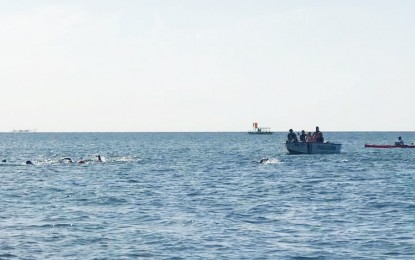 'Pinoy Aquaman' swims across Sibugay Bay with 12 others