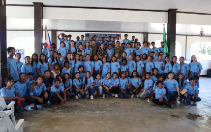 <p><strong>YOUTH LEADERS.</strong> A total of 89 Agta youth leaders in San Mariano, Isabela pose for a photo after completing the three-day Youth Leadership Summit (YLS) organized by the Philippine Army’s 95th Infantry Battalion. Their graduation rites were held at the Enlisted Personnel Clubhouse at Camp Melchor dela Cruz in Gamu, Isabela on Sunday, March 1, 2020. <em>(Photo by Villamor Visaya Jr.)</em></p>