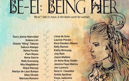 <p><strong>BE-EI (WOMAN)</strong>. It is a 41-strong art exhibit by women artists to be staged at the Victor Oteyza Community Arts Space on March 8 as a celebration of the International Day of Month. It will feature among others the works of Lissa Romero-de Guia, daughter-in-law of national artist for film Kidlat Tahimik, whose family owns the building named after his maternal grandfather, one of the recognized builders of Baguio. <em>(A photo capture of the BE-EI poster)</em></p>