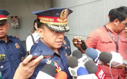 <p><strong>PNP AIRCRAFT GROUNDED.</strong> Maj. Gen. Benigno Durana Jr., Director for Police Community Relations, announces the suspension of the use of all aircraft of the PNP during a press briefing at the St. Luke's Medical Center in Taguig City on Thursday (March 5, 2020). This came following the crash of the helicopter carrying PNP chief Gen. Archie Gamboa and seven others in San Pedro, Laguna. <em>(PNA photo by Lloyd Caliwan)</em></p>