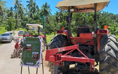 <p><strong>FARM MACHINERY.</strong> Some of the farm machines displayed at the Department of Agriculture Rice Processing Center in Abuyog, Leyte. At least 170 machines will benefit rice farmers in Eastern Visayas this year as part of the 2019 Rice Competitiveness Enhancement Fund. <em>(PNA photo by Sarwell Meniano)</em></p>