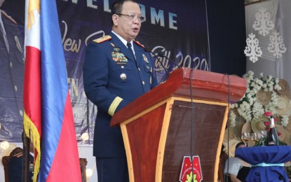 <p><strong>WOMEN’S MONTH.</strong> Police Regional Office in Caraga director, Brig. Gen. Joselito Esquivel Jr. announces on Thursday the series of activities in support of the celebration of Women’s Month. He also underscores the role of women in nation-building. <em>(Photo grab from PRO-13 Information Office Facebook Page)</em></p>