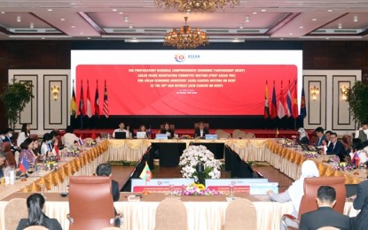 <p>Participants at the Regional Comprehensive Economic Partnership (RCEP) meeting in Da Nang <em>(VNS Photo Công Thành)</em></p>