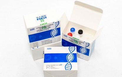 <p><strong>'FAST TEST KITS'.</strong> BGI RT-qPCR Test Kits or "fast test kits" from China can issue reliable results within three hours. Developed by the China BGI Group, these test kits are used in more than 50 countries including Japan, Thailand, Brunei, Egypt, Peru and the United Arab Emirates in detecting positive cases for Covid-19. <em>(China Embassy photo)</em></p>