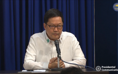 <p>Justice Secretary Menardo Guevarra. <em>(Screengrab from RTVM)</em></p>