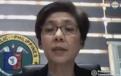 <p>DOH Undersecretary Maria Rosario Vergeire. <em>(Screengrab from RTVM)</em></p>