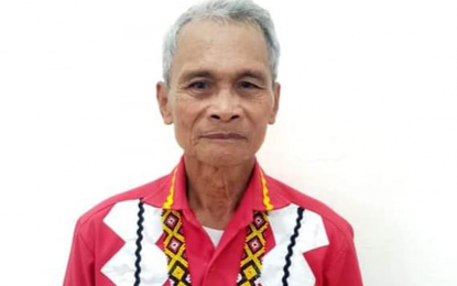 <p><strong>KILLED BY COMMUNIST REBELS.</strong> Datu Bernandino Montenegro Astudillo, 73, the Manobo tribal chieftain of Barangay Magroyong, San Miguel, Surigao del Sur, who was killed by suspected New People’s Army rebels on Thursday evening (March 19). Communist guerillas also killed a civilian during the attack on the predominantly Manobo settlement. <em>(Photo courtesy of Councilor Rico Maca, IPMR, Municipality of San Miguel)</em></p>