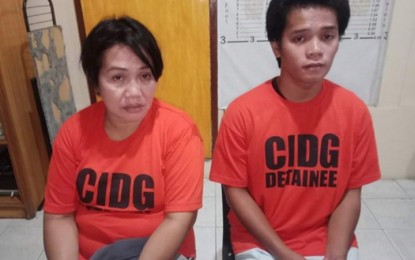 <p><strong>SUSPECTED BANDITS</strong>. A team of policemen and military operatives arrested two suspected members of the Abu Sayyaf Group on Saturday (March 21, 2020) in Barangay Patalon, Zamboanga City. The two Erma Sahibol and Kimar Juram are allegedly involved in the abduction of Rosina Singua on Sept. 27, 2019.<em> (Photo courtesy of Michael Comprendio)</em></p>