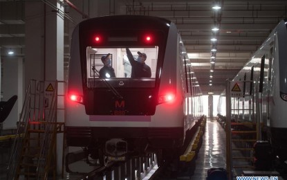 <p><strong>WUHAN SUBWAY TRAIN</strong>. Staff overhaul a subway train at a train depot in Wuhan, central China's Hubei Province, March 23, 2020. Wuhan is making preparations for restoring the operation of public transportation. <em>(Xinhua/Xiao Yijiu)</em></p>