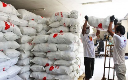 <p><strong>READY FOOD ITEMS.</strong> A total of 15,599 family food packs are now ready and distributed in different preposition areas in Caraga Region as part of the measure of the Department of Social Welfare and Development in the area to help families affected by the threat of the 2019 coronavirus disease. The region remains free from Covid-19 as of March 24. <em>(Photo courtesy of DSWD-13 Information Office)</em></p>