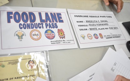 <p><strong>VEHICLE PASS.</strong> A food lane conduct pass issued by the Department of Agriculture-Region 8 to a truck owner. Some 310 vehicle passes have already been issued to transporters of essential and perishable goods in Eastern Visayas, the Department of Agriculture reported on Tuesday (March 24, 2020).<em> (Photo courtesy of DA Region 8)</em></p>