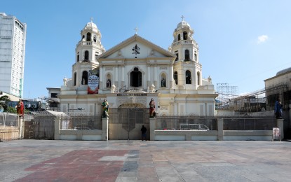 <p><strong>HIGHLY RESTRICTED.</strong> Photo shows the Minor Basilica of the Black Nazarene also known as Quiapo Church in Manila. Religious gatherings in areas under modified enhanced community quarantine may now resume but they would be highly restricted and limited to no more than five persons. This is according to guidelines issued by the Inter-Agency Task Force for the Management of Emerging Infectious Diseases on Friday (May 15, 2020).  <em>(File photo) </em></p>