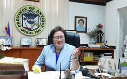 <p><br /><strong>SOCIAL AMELIORATION.</strong> Antique Gov. Rhodora J. Cadiao said on Monday (April 6, 2020) she hopes the family beneficiaries in Antique could already receive their social amelioration by next week. More than 95,000 Antiqueño families are expected to benefit from the program. <em>(PNA photo by Annabel Consuelo J. Petinglay)</em></p>