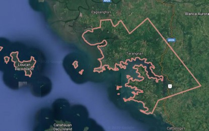 <p><strong>NEW COVID-19 CASES. </strong>The map of Tarangnan, Samar. The Department of Health (DOH) regional office here has reported on Tuesday (April 7, 2020) that two local government employees of Tarangnan, Samar tested positive for coronavirus disease, bringing the total to five confirmed cases in Eastern Visayas. <em>(Google Image)</em></p>
