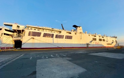 <p><strong>QUARANTINE SHIP</strong>. One of the two quarantine ships commissioned by the Department of Transportation for returning OFWs and other repatriates. The quarantine ships provided by 2GO are now docked at Pier 15, South Harbor, Port Area in Manila.<em> (Photos courtesy of DOTr)</em></p>