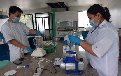 <div><strong>FILTERS</strong>. Caraga State University's Fabrication Laboratory produces nanocellulose filters that will be used on 3D-printed face masks and will be inserted in regular cloth masks. An initial 100 pieces 3D-printed face masks, and 500 cloth masks will be distributed to front-liners in Caraga. (<em>Photo grabbed from CSU Facebook page</em>) </div>