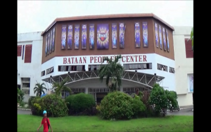 <p><strong>PATIENT CARE CENTER</strong>. The Bataan People's Center in Balanga City, Bataan has been designated as a patient care center for health workers of the government-run Bataan General Hospital and Medical Center. Eight health workers considered as probable cases and waiting for swab tests are quarantined in individualized tents at the center. <em>(Contributed photo)</em></p>