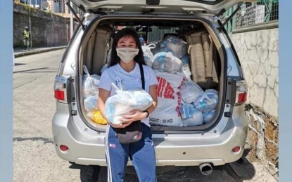 Young PH team athlete donates allowance for relief goods