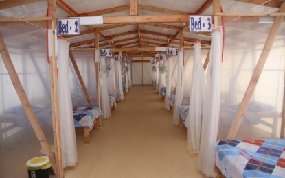 <p><strong>PATIENT CARE CENTER.</strong> The La Consolacion University General Hospital (LCUGH) in Plaridel, Bulacan receive a 15-bed emergency quarantine facility from the Armed Forces of the Philippines on Friday (April 24, 2020). The facility was built through the efforts of the AFP and the WTA Architecture + Design Studio. <em>(Photo courtesy of AFP Public Affairs Office)</em></p>