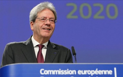 <p>EU commissioner Paolo Gentiloni <em>(Anadolu)</em></p>