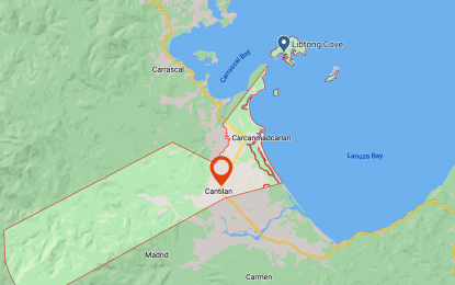 <p>Google map of Cantilan municipality, Surigao del Sur.</p>
<p> </p>