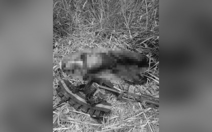 <p><strong>SLAIN REBEL</strong><em>.</em> An unidentified fighter of the New People's Army (NPA) killed in a clash with government troops on Wednesday (May 13, 2020). His comrades abandoned him after a 10-minute gun battle in upland Layo village, Pinabacdao town, Samar province. <em>(Photo courtesy of the Philippine Army)</em></p>