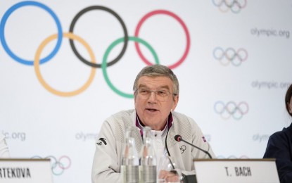 <p><strong>DEAL TO PROMOTE HEALTH.</strong> International Olympic Committee (IOC) President Thomas Bach addresses a press conference about the 3rd Winter Youth Olympic Games in Lausanne, Switzerland on Jan. 21, 2020. The IOC and World Health Organization signed agreement to promote health through sport. <em>(Xinhua/Chen Yichen)</em></p>