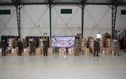 <p><strong>US DONATION.</strong> The United States government has provided PHP10 million worth of medical supplies and personal protective equipment to hospitals across the Philippines. The new donation was delivered by service members from the US Army, Marines, and Air Force in partnership with the Philippine Coast Guard, Army, Marines, and Air Force.<em> (Photo courtesy of US Embassy Manila)</em></p>