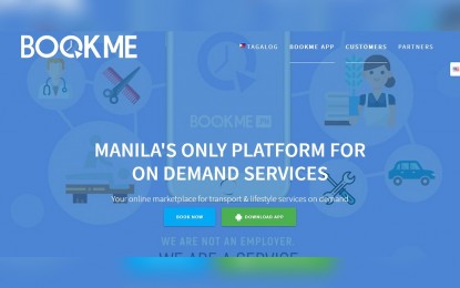 <p><strong>BOOKME. </strong>Website of the online marketplace Bookme which works similar to an online auction where service providers may post the prices of their services while users may make a counter-offer before the service provider accepts the transaction. The Land Transportation Franchising and Regulatory Board on Wednesday (May 20, 2020) said the Bookme Transport Lite was found to have violated policies regarding public transportation in areas under modified enhanced community quarantine. (<em>Bookme Website screenshot</em>) </p>