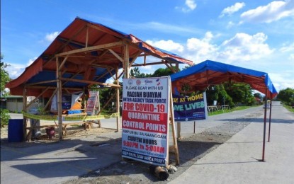 <p><strong>MURDER SITE.</strong> The quarantine control point in Barangay Zapakan, Rajah Buayan in Maguindanao, where Army Pfc. Jerome Tahad of the 33rd Infantry Battalion was attacked and killed by terrorist gunmen on Wednesday (May 20, 2020). The quarantine checkpoint will stay as soldiers continue to ensure the safety of the residents from Covid-19. <em>(Photo courtesy of 6ID)</em></p>