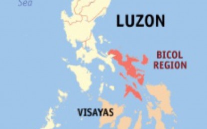 <p>Google map of Bicol Region.</p>