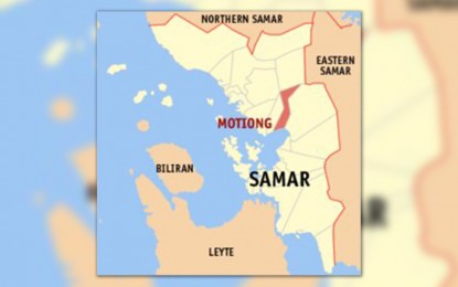 <p><strong>ABDUCTION.</strong> The map of Motiong town in Samar province. The Philippine Army on Friday (May 29, 2020) condemned the New People’s Army (NPA) over the abduction of three former rebels turned “peacebuilders” in the town's upland community early Wednesday. <em>(Google map)</em></p>
