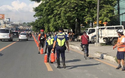 MMDA warns cyclists anew for putting up improvised bike lanes