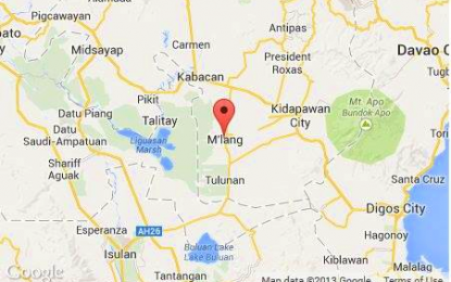 <p>Google map of M'lang municipality, North Cotabato.</p>