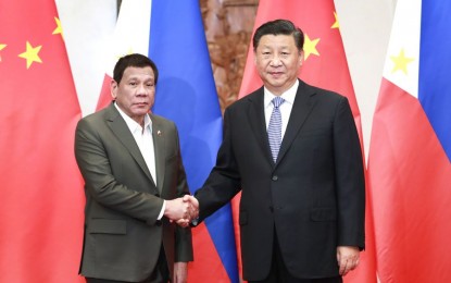 <p><strong>CHINA-PH TIES</strong>. File photo shows Chinese President Xi Jinping meeting with Philippine President Rodrigo Duterte at the Diaoyutai State Guesthouse in Beijing, capital of China, Aug. 29, 2019. Xi on Tuesday (June 9, 2020) said he is ready to promote China-Philippines ties to new levels. <em>(Xinhua/Pang Xinglei)</em></p>