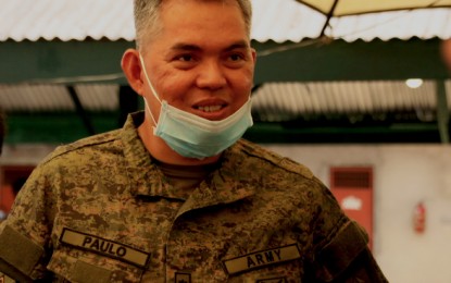 <p>Lt. Col. Julius Cesar Paulo, the new commander of the Army's 23rd Infantry Battalion, who replaced Lt. Col. Francisco L. Molina, Jr. (<em>PNA photo by Alexander Lopez)</em></p>