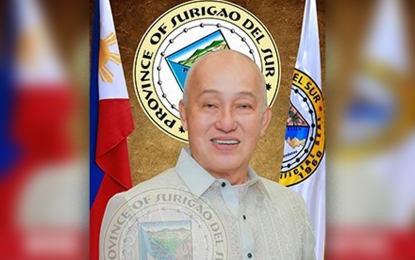 <p>Surigao del Sur Governor Alexander T. Pimentel, chairperson of the Regional Peace and Order Council in Caraga Region. <em>(Photo grab from Gov. Ayek T. Pimentel Facebook Page)</em></p>