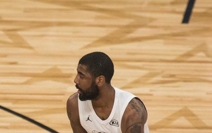 <p>NBA point guard start Kyrie Irving (<em>Anadolu)</em></p>