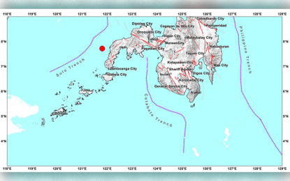<p>A map provided by the Philippine Institute of Volcanology and Seismology shows the location of the magnitude 4.6 earthquake that shook parts of Zamboanga Peninsula early Monday morning (June 15).</p>