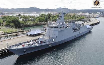 <p><strong>UPGRADES ON TRACK.</strong> BRP Jose Rizal, the Philippines' first-missile frigate is docked at Subic Bay, Zambales. Philippine Navy chief Vice Adm. Giovanni Carlo Bacordo said efforts to upgrade the Navy remain intact despite the ongoing coronavirus disease 2019 (Covid-19) pandemic. <em>(File photo courtesy of Naval Public Affairs Office)</em></p>