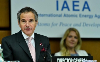 <p><strong>PREPARING FOR FUTURE PANDEMICS.</strong> Rafael Mariano Grossi, director general of the International Atomic Energy Agency (IAEA), speaks at the board of governors online meeting in Vienna, Austria, June 15, 2020. The chief of the IAEA on Monday announced the launch of a global initiative using nuclear and nuclear-derived techniques to make the world better prepared for future outbreaks of diseases crossing from animals to humans. <em>(Dean Calma/IAEA/Handout via Xinhua)</em></p>
<p> </p>