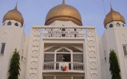 <p>The Sulu Provincial Capitol. <em>(PNA file photo)</em></p>