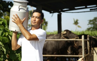 <p><strong>BIG RELIEF</strong>. Local dairy producers in Nueva Ecija who were heavily hit by the community quarantine as a measure against Covid-19 find an ally with San Miguel Corporation (SMC) which procured some PHP500,000 worth of their carabao milk. Arnel del Barrio, executive director of the Philippine Carabao Center (PCC), an agency under the Department of Agriculture (DA), said that SMC started the purchase on Tuesday (June 16, 2020). (<em>Photo courtesy of DA-PCC</em>) </p>