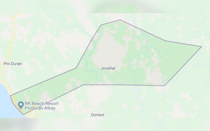<p>Google map of Jovellar, Albay.</p>